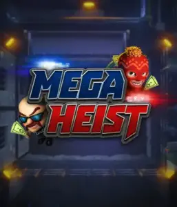 Get ready for the action-packed world of the Mega Heist game by Relax Gaming, featuring quirky characters ready to undertake a daring robbery. This graphic depicts the drama of the heist with its dramatic logo and a shadowy vault backdrop. Perfect for players looking for a heist adventure, providing a gripping gaming experience. 