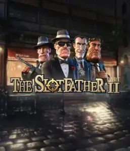 Dive into the nefarious world of The Slotfather 2 slot by Betsoft, showcasing four iconic mafia characters in front of a shadow-lit urban backdrop. This image captures the intense theme of the organized crime with its detailed character design and evocative setting. Perfect for fans of crime dramas, delivering a gripping adventure. 